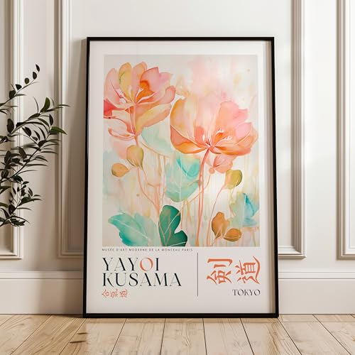 ARTINSPIRIO Yayoi Kusama Kunstprint,Poster (Nur Poster, 60x90 cm) von ARTINSPIRIO