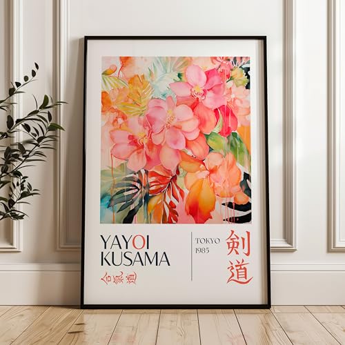 ARTINSPIRIO Yayoi Kusama Plakat, Poster im japanischen Stil (Only Poster, 70x100 cm) von ARTINSPIRIO