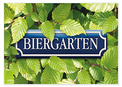 Artipics Tischset Platzset Biergarten Abwaschbar Aus Kunststoff 4 Stück von ARTIPICS Tischkunst