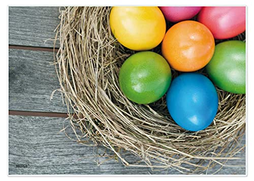 Artipics Tischsets Easter Colours Platzsets Abwaschbar Aus Kunststoff 4 Stück von ARTIPICS Tischkunst