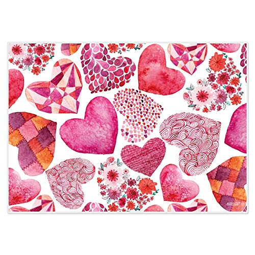 Artipics Tischsets Fantasy Hearts Platzsets Abwaschbar Kunststoff 4 Stück von ARTIPICS Tischkunst