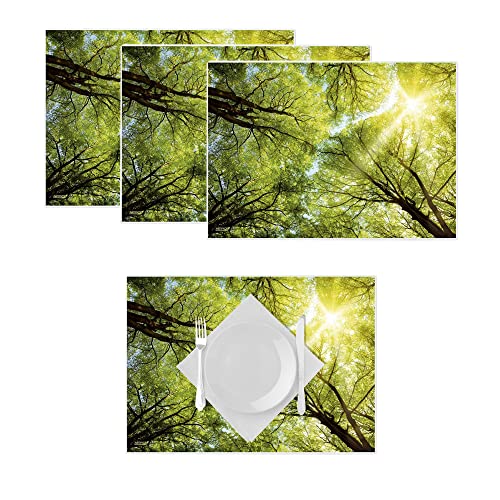 Artipics Tischsets Platzsets Abwaschbar Lichtblick 4er-Set Kunststoff von ARTIPICS Tischkunst