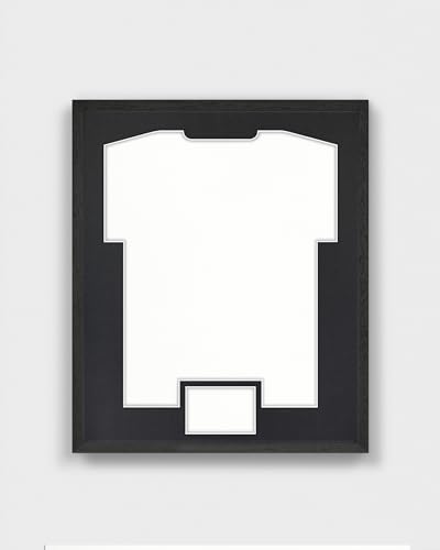 ARTIS - Bilderrahmen für Trikot - Trikotrahmen Fußball aus Holz - Objektrahmen 52,5x62,5x3 cm - Handball, Volleyball Trikot Rahmen – Jersey Frame für Sporttrikots – Frametheshirt Basic Schwarz von ARTIS MATEUSZ MATUSZYK
