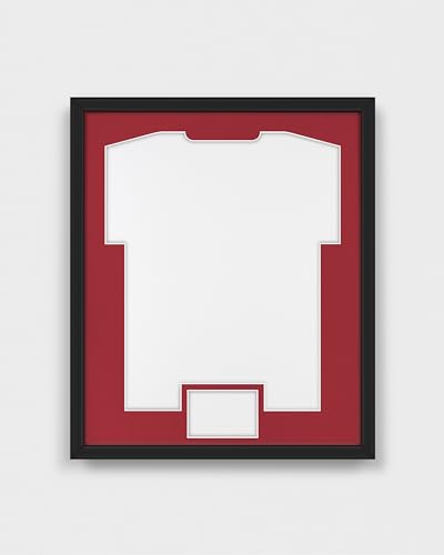 ARTIS Frametheshirt Premium - Trikotrahmen Fußball, Bilderrahmen für Trikot – Objektrahmen - 53,4x63,4x5 cm - Holz-Rahmen in Schwarz - Trikotrahmen Handball, Volleyball, Sporttrikots - Jersey Frame von ARTIS MATEUSZ MATUSZYK