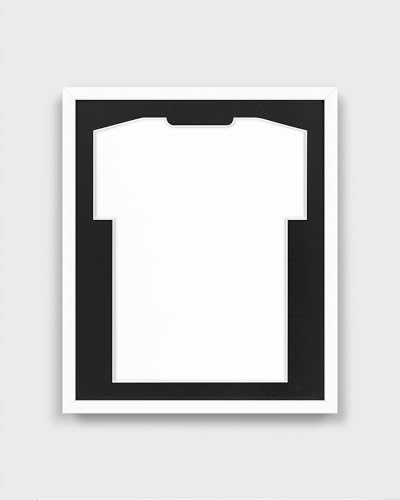 ARTIS - Bilderrahmen für Trikot Premium - Trikotrahmen Fußball aus Holz - Objektrahmen 53,4x63,4x5 cm - Handball, Volleyball Trikot Rahmen – Jersey Frame für Sporttrikots – Frametheshirt Weiss von ARTIS MATEUSZ MATUSZYK
