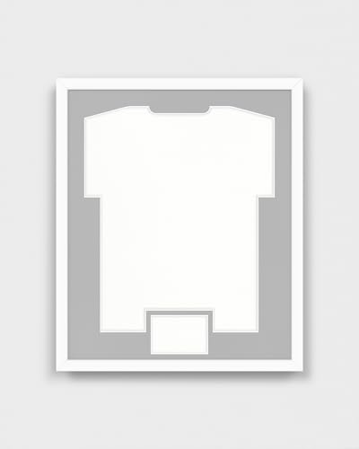ARTIS Frametheshirt Premium - Trikotrahmen Fußball, Bilderrahmen für Trikot – Objektrahmen - 53,4x63,4x5 cm - Holz-Rahmen in Weiss - Trikotrahmen Handball, Volleyball, Sporttrikots - Jersey Frame von ARTIS MATEUSZ MATUSZYK