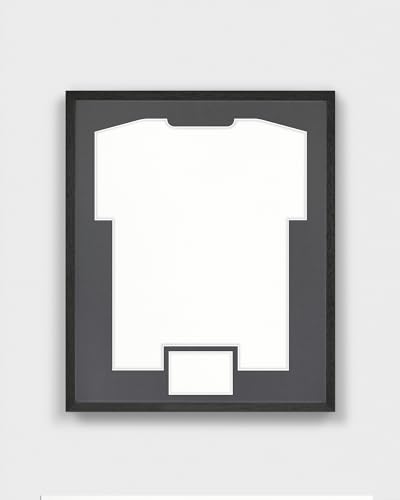 ARTIS - Bilderrahmen für Trikot - Trikotrahmen Fußball aus Holz - Objektrahmen 52,5x62,5x3 cm - Handball, Volleyball Trikot Rahmen – Jersey Frame für Sporttrikots – Frametheshirt Basic Schwarz von ARTIS MATEUSZ MATUSZYK