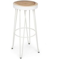 Bizzotto - Weißer Barhocker aus natürlichem Holz Bizzotto - Weißer Barhocker aus natürlichem Holz von ARTITEQ