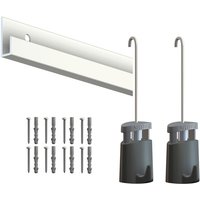 Cimaise Box PREMIUM Classic Rail Weià Matt + Stange 2mm - 2 Meter - Komplettset in Mattweià zum Streichen Cimaise Box PREMIUM Classic Rail Weià Matt + Stange 2mm - 2 Meter - Komplettset in Mattweià zum Streichen von ARTITEQ