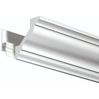 Kit Cimaise tableau DecoRail Artiteq 200 cm + corniche Orac Decor CX110 - 200 x 4,7 x 4,1 cm - vis & chevilles murs mixtes von ARTITEQ