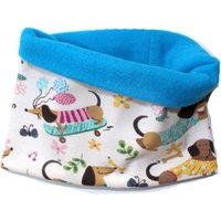 Maßanfertigung Hunde Loop Dackel Look Hundeschal Design "Dachshund Summer Look" Teckel Dogs Muster von ARTJAScom