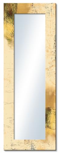 ARTLAND Ganzkörperspiegel mit Rahmen Holz 50x140 cm Wandspiegel zum Aufhängen Shabby Chic Mediterran Toskana Abstrakt T9LS von ARTLAND