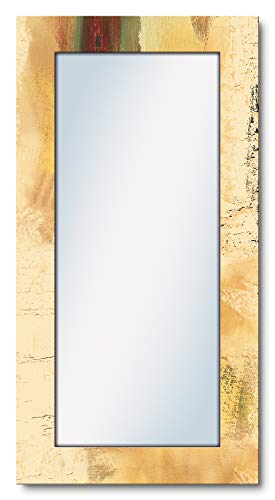 ARTLAND Ganzkörperspiegel mit Rahmen Holz 60x120 cm Wandspiegel zum Aufhängen Shabby Chic Mediterran Toskana Abstrakt T9LS von ARTLAND
