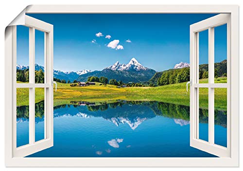 ARTLAND Wanddeko Poster & Kunstdrucke Wandposter Landschaften Fensterblick T4RC von ARTLAND