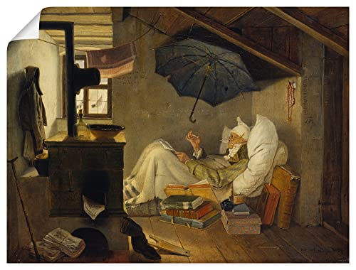 ARTLAND Wanddeko Poster & Kunstdrucke Wandposter Dach Zimmer Ofen Regenschirm Armut Poetry Der arme Poet 1839 Biedermeier Carl Spitzweg T7XF ARTLAND Wanddeko Poster & Kunstdrucke Wandposter Dach Zimmer Ofen Regenschirm Armut Poetry Der arme Poet 1839 Biedermeier Carl Spitzweg T7XF von ARTLAND
