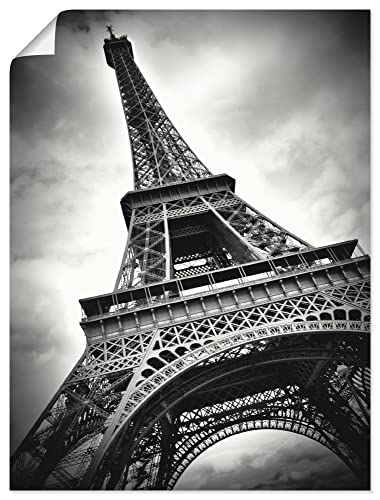 ARTLAND Wanddeko Poster & Kunstdrucke Wandposter Frankreich Paris Architektur Eiffelturm Eisen Schwarz Weiß Q2ZC von ARTLAND