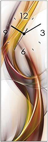 ARTLAND Wanddeko Wanduhr ohne Tickgeräusche Glas Quarz Uhr 20x60 cm Rechteckig Lautlos Abstrakte Bilder Kunst Abstrakt Design Orange U1UO ARTLAND Wanddeko Wanduhr ohne Tickgeräusche Glas Quarz Uhr 20x60 cm Rechteckig Lautlos Abstrakte Bilder Kunst Abstrakt Design Orange U1UO von ARTLAND