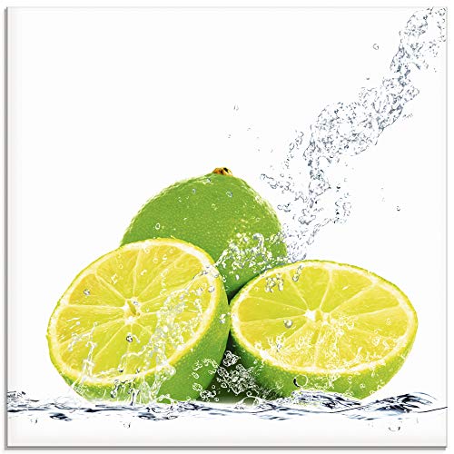 ARTland Wanddeko Glasbilder Wandbild Glas Bild einteilig 40x40 cm Quadratisch Früchte im Wasser Obst Cocktails Bar Limette Grün T5SN ARTland Wanddeko Glasbilder Wandbild Glas Bild einteilig 40x40 cm Quadratisch Früchte im Wasser Obst Cocktails Bar Limette Grün T5SN von ARTLAND