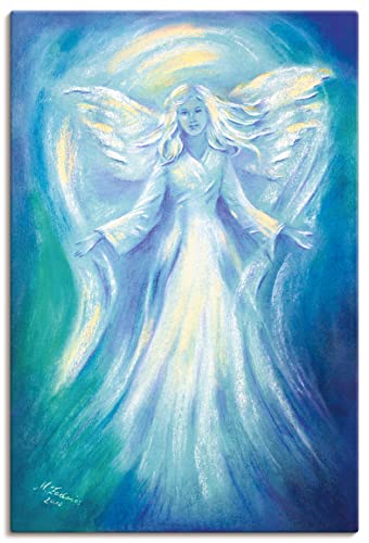 ARTland Leinwandbilder Wandbild Bild auf Leinwand 20 x 30 cm Wanddeko Fantasy Mythologie Religion Christentum Figur Flügel Engel Liebe J9ZB von ARTLAND
