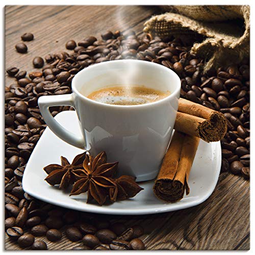 ARTLAND Wanddeko Leinwand Bilder Wandbild 50x50 cm Ernährung & Genuss Getränke Kaffee Fotografie Braun Kaffeetasse Leinensack mit Kaffeebohnen S6BQ ARTLAND Wanddeko Leinwand Bilder Wandbild 50x50 cm Ernährung & Genuss Getränke Kaffee Fotografie Braun Kaffeetasse Leinensack mit Kaffeebohnen S6BQ von ARTLAND