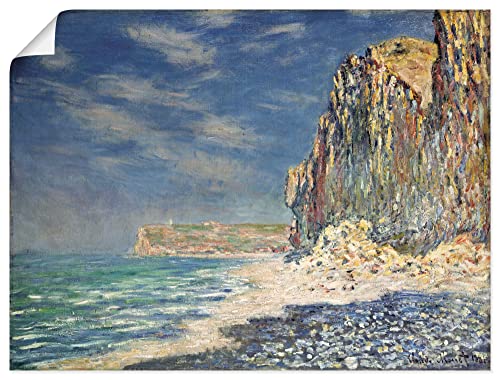 ARTland Poster Kunstdruck Wandposter Bild ohne Rahmen 40x30 cm Landschaften Meer Wellen Strand Steilküste bei Fécamp 1881 Impressionismus Claude Monet T6OU von ARTLAND