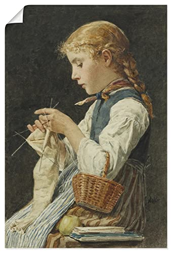ARTLAND Wanddeko Poster & Kunstdrucke Wandposter 60x90 cm Hochformat Menschen Kind Mädchen Zopf Stricken Nadeln Korb Albert Anker U3EP ARTLAND Wanddeko Poster & Kunstdrucke Wandposter 60x90 cm Hochformat Menschen Kind Mädchen Zopf Stricken Nadeln Korb Albert Anker U3EP von ARTLAND