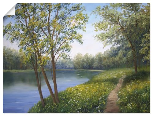 ARTLAND Wanddeko Poster & Kunstdrucke Wandposter 80x60 cm Querformat Landschaften Idyll Wald Bäume Fluss Natur Sommer Entspannung Ruhe U4TD ARTLAND Wanddeko Poster & Kunstdrucke Wandposter 80x60 cm Querformat Landschaften Idyll Wald Bäume Fluss Natur Sommer Entspannung Ruhe U4TD von ARTLAND