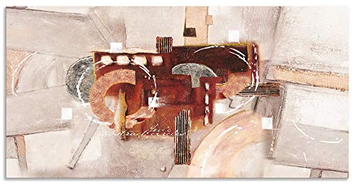 ARTland Wandbild Alu Verbundplatte für Innen & Outdoor Bild 150x75 cm Gemälde Abstrakte Kunst Modern Kreativ Abstrakt D7FW von ARTLAND