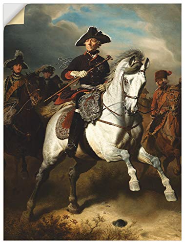 ARTland Wanddeko Wandtattoo selbstklebende Vinylfolie 60x80 cm Preußen Alte Fritz König Friedrich der Große zu Pferde 1861 Impressionismus Wilhelm Camphausen T6XR ARTland Wanddeko Wandtattoo selbstklebende Vinylfolie 60x80 cm Preußen Alte Fritz König Friedrich der Große zu Pferde 1861 Impressionismus Wilhelm Camphausen T6XR von ARTLAND