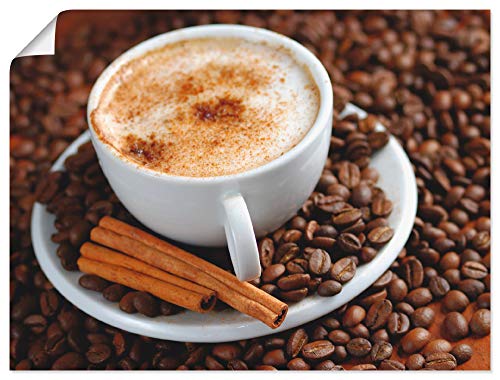 ARTLAND Wanddeko Poster & Kunstdrucke Wandposter 80x60 cm Kaffee Cappuccino Cafe Getränke Kaffeebohnen T5SS von ARTLAND