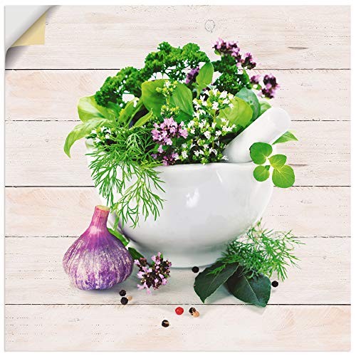 ARTland Wanddeko Wandtattoo selbstklebende Vinylfolie 50x50 cm Kräuter Gewürze Lebensmittel Landhaus Holzoptik T5NH ARTland Wanddeko Wandtattoo selbstklebende Vinylfolie 50x50 cm Kräuter Gewürze Lebensmittel Landhaus Holzoptik T5NH von ARTLAND