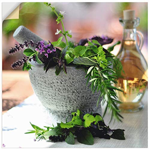 ARTland Wanddeko Wandtattoo selbstklebende Vinylfolie 50x50 cm Kräuter Gewürze Mörser Lebensmittel Mediterran T5RH ARTland Wanddeko Wandtattoo selbstklebende Vinylfolie 50x50 cm Kräuter Gewürze Mörser Lebensmittel Mediterran T5RH von ARTLAND