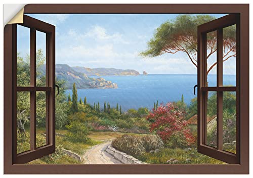 ARTland Wanddeko Wandtattoo selbstklebende Vinylfolie100 x 70 cm Landschaften Fensterblick Haus am Meer I T4EE ARTland Wanddeko Wandtattoo selbstklebende Vinylfolie100 x 70 cm Landschaften Fensterblick Haus am Meer I T4EE von ARTLAND