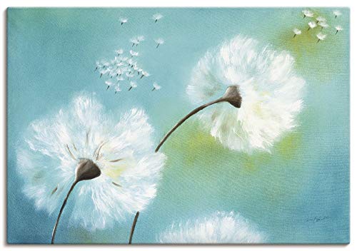 ARTLAND Wanddeko Leinwand Bilder Wandbild 70x50 cm Pusteblume Blumen Landhaus Shabby Chic Malerei Botanik Türkis T4RF ARTLAND Wanddeko Leinwand Bilder Wandbild 70x50 cm Pusteblume Blumen Landhaus Shabby Chic Malerei Botanik Türkis T4RF von ARTLAND