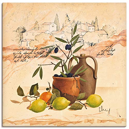ARTland Wanddeko Leinwand Bilder Wandbild 70x70 cm Toskana Italien Landschaft Stillleben Oliven Malerei Mediterran Q5HU ARTland Wanddeko Leinwand Bilder Wandbild 70x70 cm Toskana Italien Landschaft Stillleben Oliven Malerei Mediterran Q5HU von ARTLAND