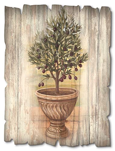 ARTland Wanddeko Bild aus Holz Holzbild vintage Deko 30x40 cm Blumentopf Pflanzen Olivenbaum Toskana Rustikal Vintage U0PU ARTland Wanddeko Bild aus Holz Holzbild vintage Deko 30x40 cm Blumentopf Pflanzen Olivenbaum Toskana Rustikal Vintage U0PU von ARTLAND