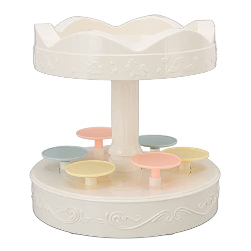 ARTOCT Drehende Dessertmaschine Automatische Revolvierende Doppelschicht -Dessert -Anzeigeständer Cupcake Anzeigeplatte von ARTOCT