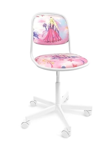 ARTOFIS Schreibtischstuhl mit Höhenverstellbar für Mädchen - Ergonomischer Kinderschreibtischstuhl mit 5 Rollen, Drehbarer Jungendstuhl mit Rückenlehne, Stil Elf Prinzessin von ARTOFIS