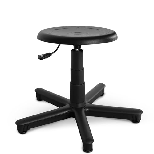 ARTOFIS Werkstatthocker mit Höhenverstellbar - Teleskopischer Werkstattsitz mit 5 rutschfeste Füße, Ergonomischer Hocker mit Höhenverstellung für Werkstatt und Werkraum von ARTOFIS