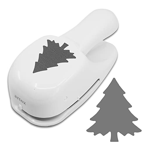 ARTOZ Stanzer - Tannenbaum/Weihnachtsbaum, 5 cm - Papierstanzer, Locher, Motivstanzer für Weihnachten und Advent, für Einladungen, Menükarten und Deko, geeignet bis 220 g/m² von ARTOZ