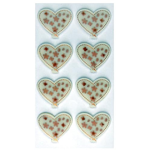 Artoz - 3D Artwork Konfettiherz weiss von ARTOZ