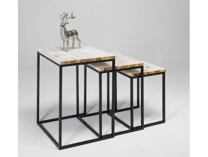 ARTRA Couchtisch Designer Couchtisch, Beistelltisch 3er Tischset Pablo Vintage-Look (3-St) von ARTRA