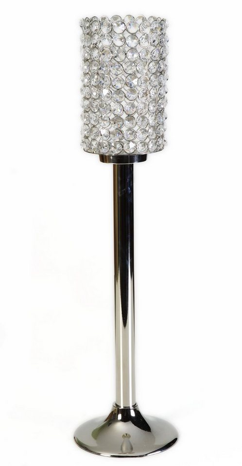 ARTRA Tischkerzenhalter Kristall Crystallights Kerzenständer "Vivian" (Größe:M) silber (1 St) von ARTRA