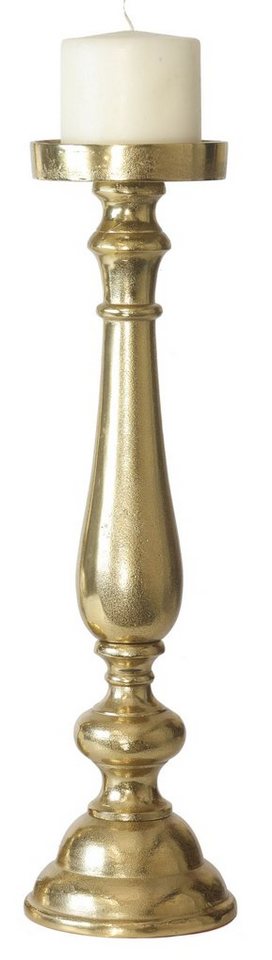 ARTRA Tischkerzenhalter Aluminium Kerzenhalter Altarleuchter Kaya M Gold 55 cm Kerzenständer (1 St) von ARTRA