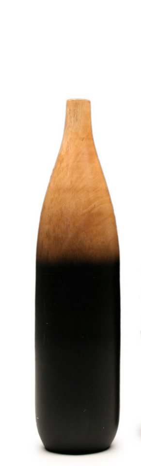 ARTRA Tischvase Bodenvase XXL Mangoholz Twotones H72 braun schwarz Dekovase (1 St) von ARTRA