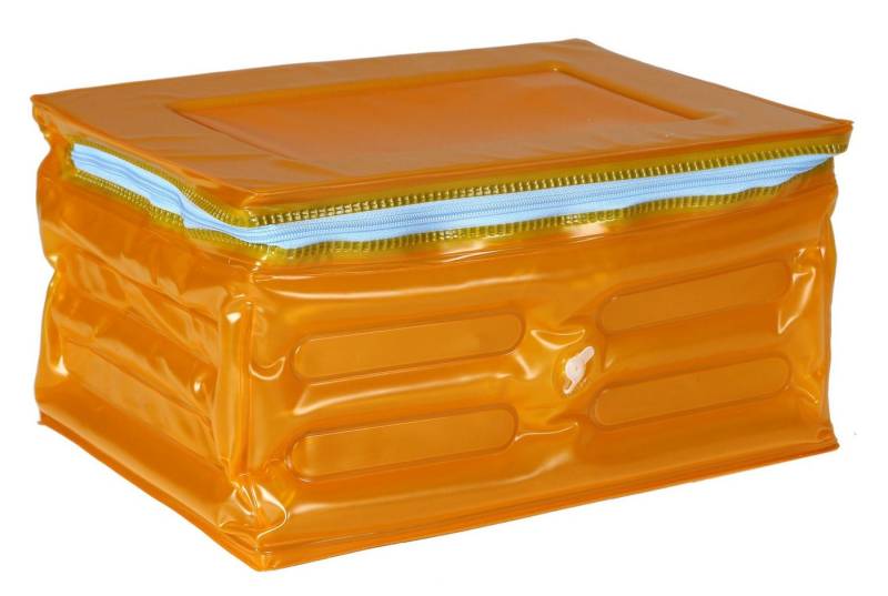 ARTRA Wäschetasche Ordnungsbox Blow Up aufblasbar Neonfarben Kühltasche orange (1 St) von ARTRA