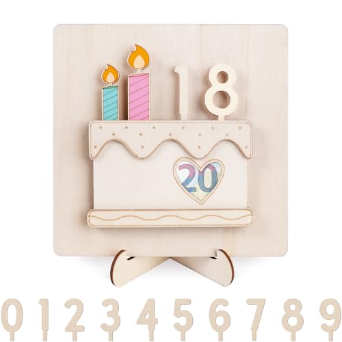 ARTREE Geldgeschenke Geburtstag aus Holz, DIY Geldgeschenke Verpackung mit Ständer, Geburtstagskarte Geldgeschenk Kreativ Geldgeschenk Geburtstag für Frauen Männer Geburtstag von ARTREE