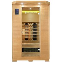Infrarotkabine Oslo - Infrarotsauna mit Triplex-Heizsystem & LED-Farblichttherapie für 2 Personen - Wärmekabine 120x100 cm aus Hemlockholz - Artsauna Infrarotkabine Oslo - Infrarotsauna mit Triplex-Heizsystem & LED-Farblichttherapie für 2 Personen - Wärmekabine 120x100 cm aus Hemlockholz - Artsauna von ARTSAUNA