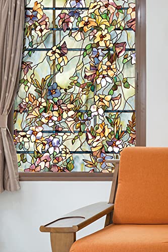 Artscape Rankgitter Fensterfolie 61x92cm, Vinyl, grün, 91.4 x 61 x 0.02 cm von ARTSCAPE