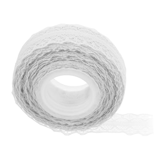 ARTSEWPLY 1 Rolle Spitzenband für DIY Projekte Hochzeit Dekorationsband Geschenkverpackung Ribbons Weißes Spitzenribbon für Basteln und Nähen von ARTSEWPLY